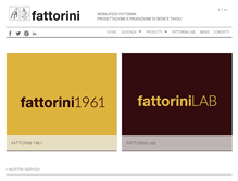 Tablet Screenshot of mobilificiofattorini.it